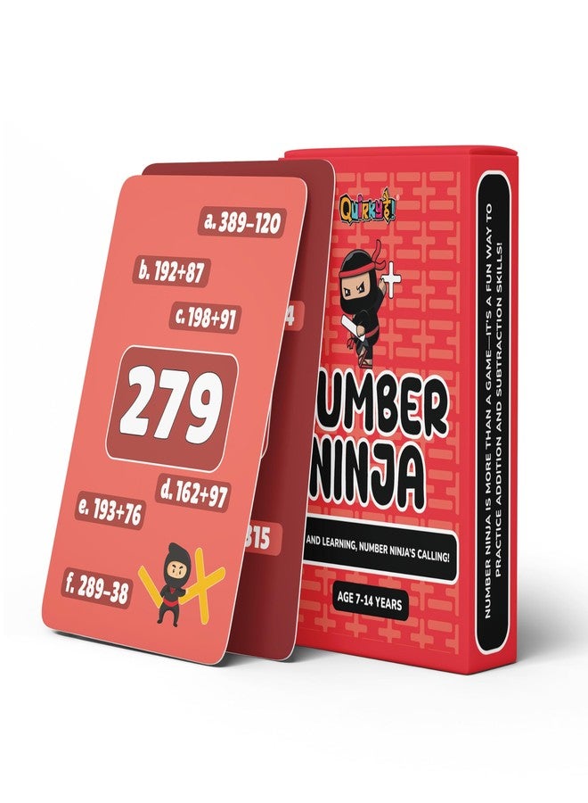 Gangaur Number Ninja Math Card Game - Educational and Fun for Kids & Adults - Perfect for Family Game Nights, Classroom Learning, and Strategic Play | Age 7 + - Image 1